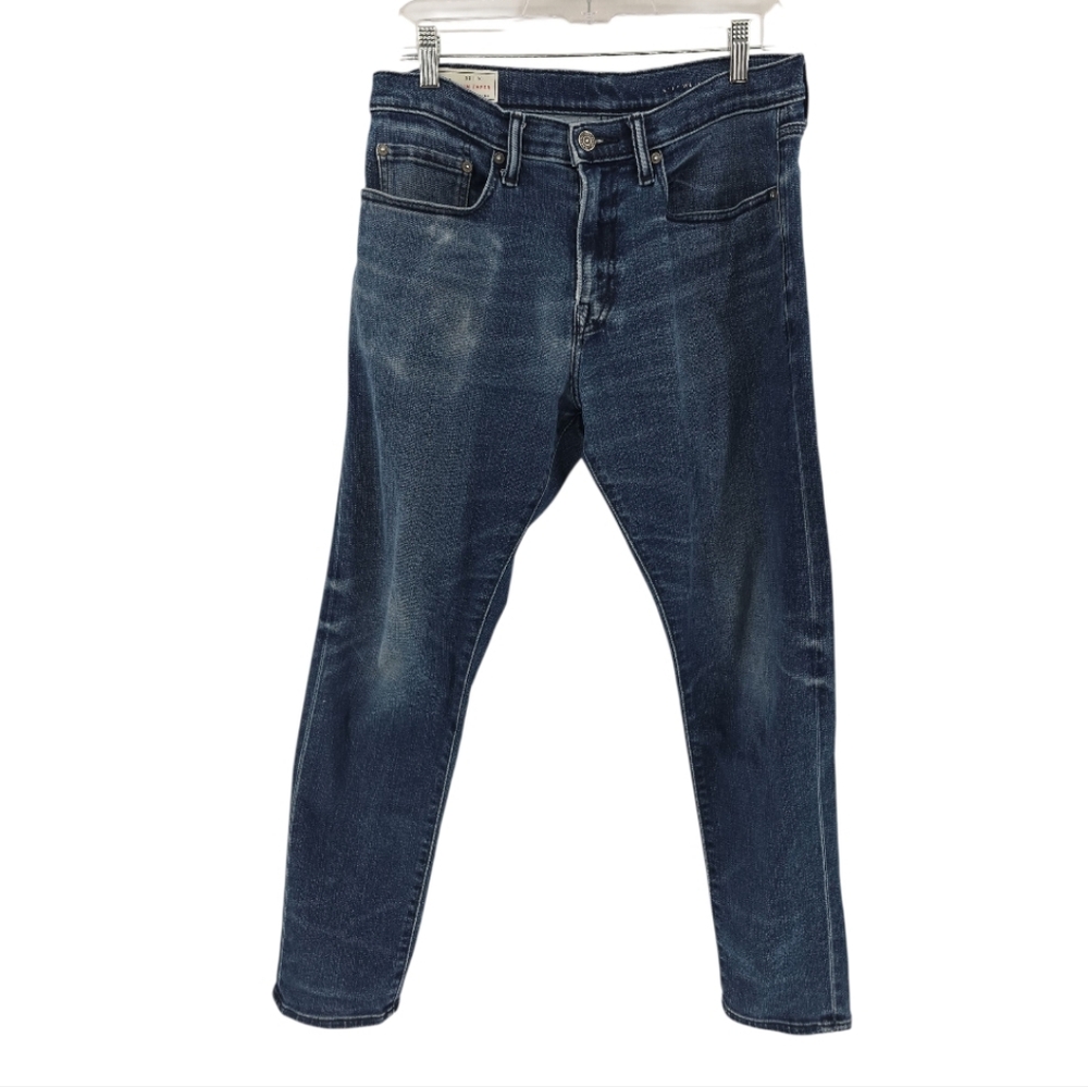 Gap Slim Tapered Jeans Size 32 X 30 In Blue Stretch